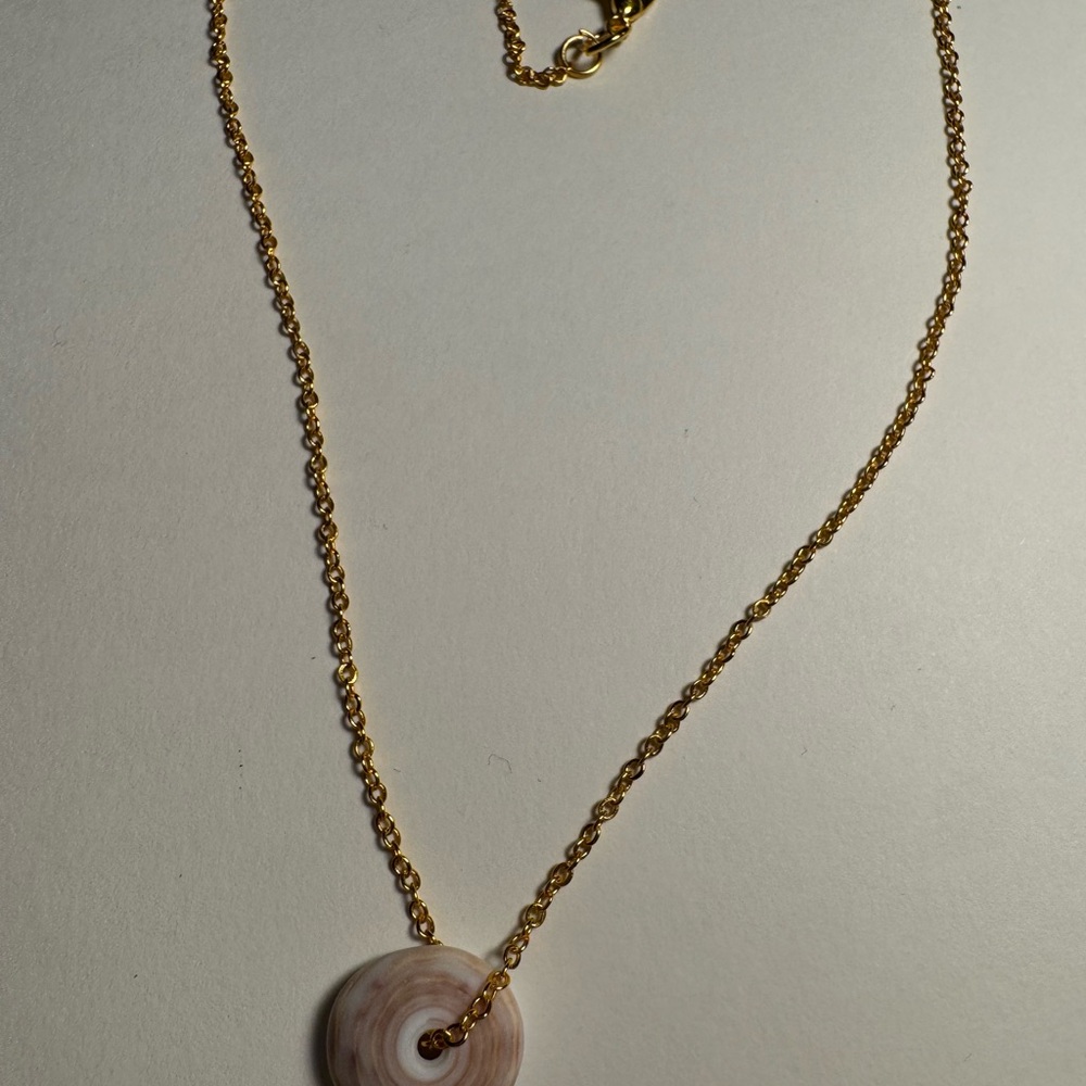 Handmade puka shell necklace